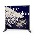 Portable Expandable Banner Stand Telescopic Step and Repeat Adjustable Display for Trade Show Wall Banner