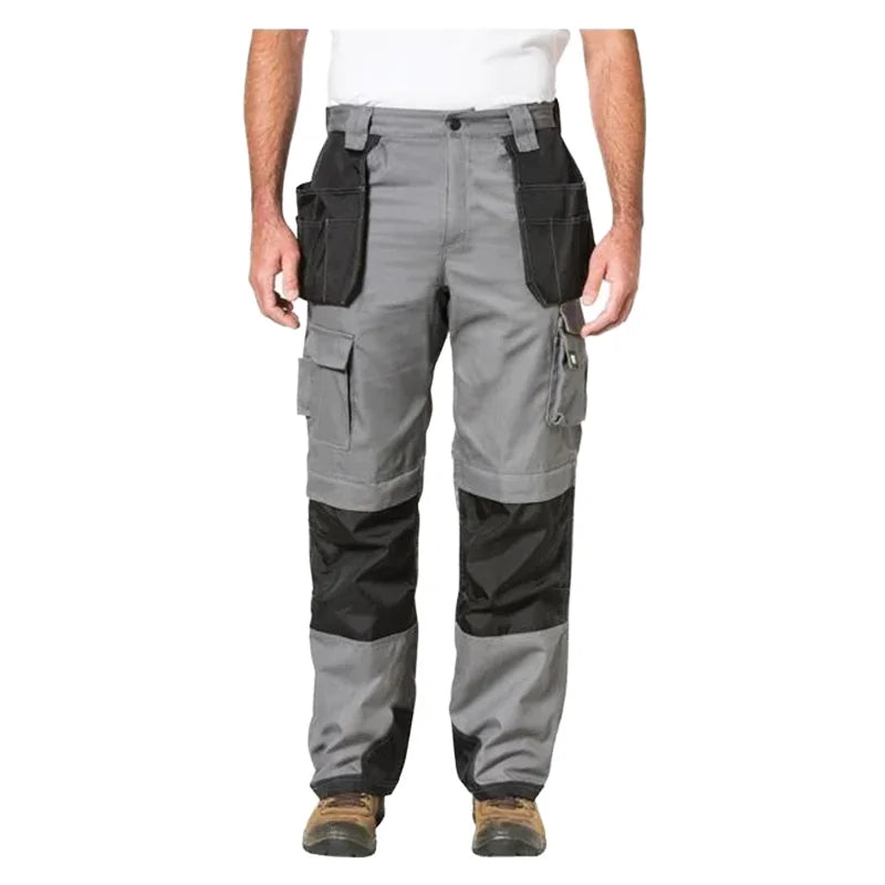 Custom Wholesale Men's Durable Cotton Cargo Work Pants Breathable Multi-Pocket for US EU Sizes Workwear Uniform