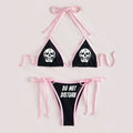 New Style Funny Skull Printing Bikini Set Women Swimwear Beachwear Two Piece Swimsuit