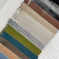 PFAS FREE Trend 0.7MM Viscose Bottom Mirror Effect Customized Color Synthetic Leather Fabric PU Leather for Accessories