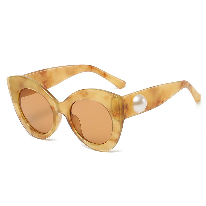 YTSs21223 Custom Designer Women's Sunglasses Small Cateye Retro Diamond with Alloy Frame 2024 Wholesale Fashion Custom Logo
