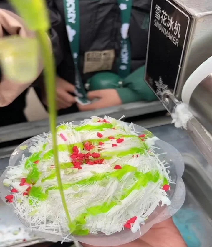Commercial Automatic Air Cooling Milk Snow Cone and Ice Maker Machine  Snow Ice Cream Maker