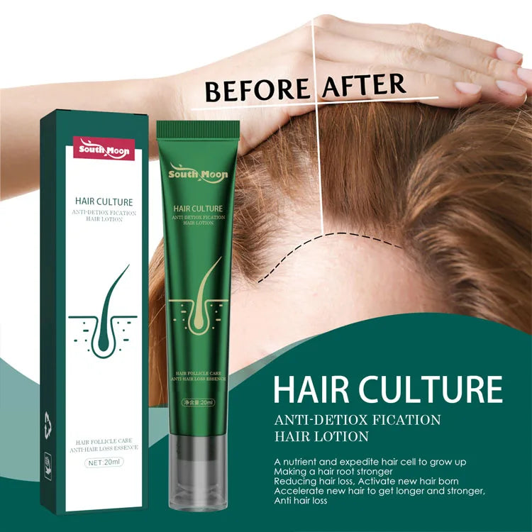 Herbal Men Women  Argan Oil Anti-hair Fall Solution Custom Lotion Hair Growth Regrowth Serum