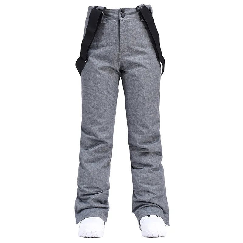 Winter Ski Pants Men Women Outdoor Windproof Waterproof Warm Snow Trousers Winter Ski Bib Snowboarding Pants