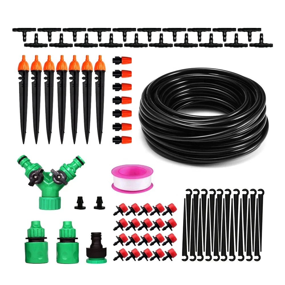Small Farm Garden Plastic Adjustable Dripper Irrigation Kit System Equipment Full Set with New Design Drip Emitter