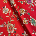 New Design Eastern Country Floral Flower Weave Jacquard Brocade Fabric for Vintage Women Festival Clothing
