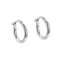 Fashion 925 Sterling Silver Jewelry Earring Hoops for Women Gift Party