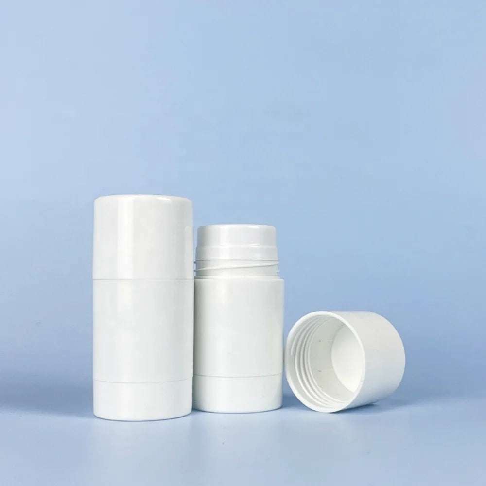 15ml ABS Plastic Refillable Deodorant Container Kraft Paper Easy-to-Carry Screen Printing Packages for Face Cream 15g Capacity