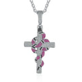 Fashion Jewelry Hip Hop Cross Necklace Full Paved Zircon Platinum Plated Religious Jewelry Christian Necklace for Men
