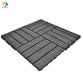 Modular Interlocking Outdoor Floor Tiles - Durable Plastic Flooring for Balcony Yard & Sport Courts