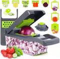 Multipurpose 15 In1 Dual Use Stainless Steel Vegetable Cutlery Cutter Dicing Cutter Kitchen Tool Slicers Chopper