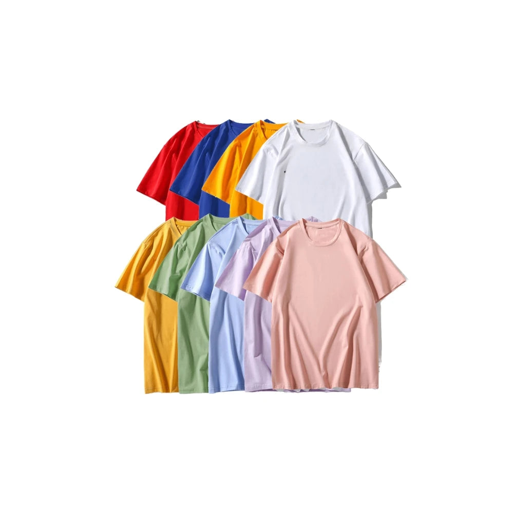 Goldtex Men's 100% Cotton Customizable Thick Heavy Oversized Short T-Shirts Formal Style Drop Shoulder Manufacturer Direct Sale