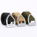 Tool Waist Design Classic Casual Fabric Canvas Nylon Belt Men Woven Alloy Buckle Custom