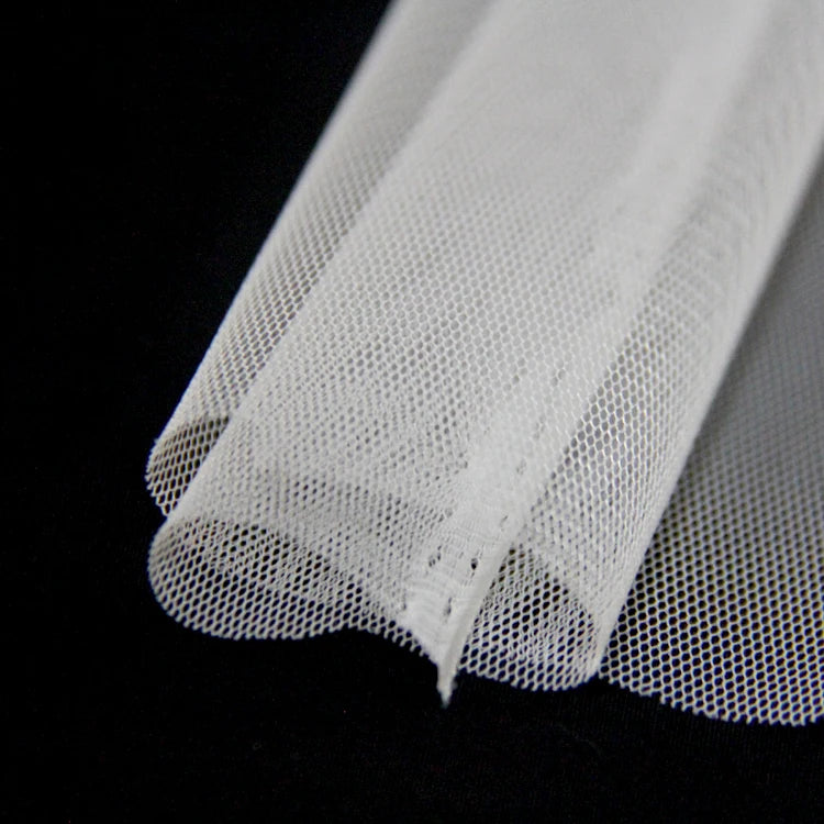 High Quality 100% Nylon Tulle Fabric Mesh Elastic Designed Sportswear Curtain Use Soft Knitted Laminated Pattern for Girls