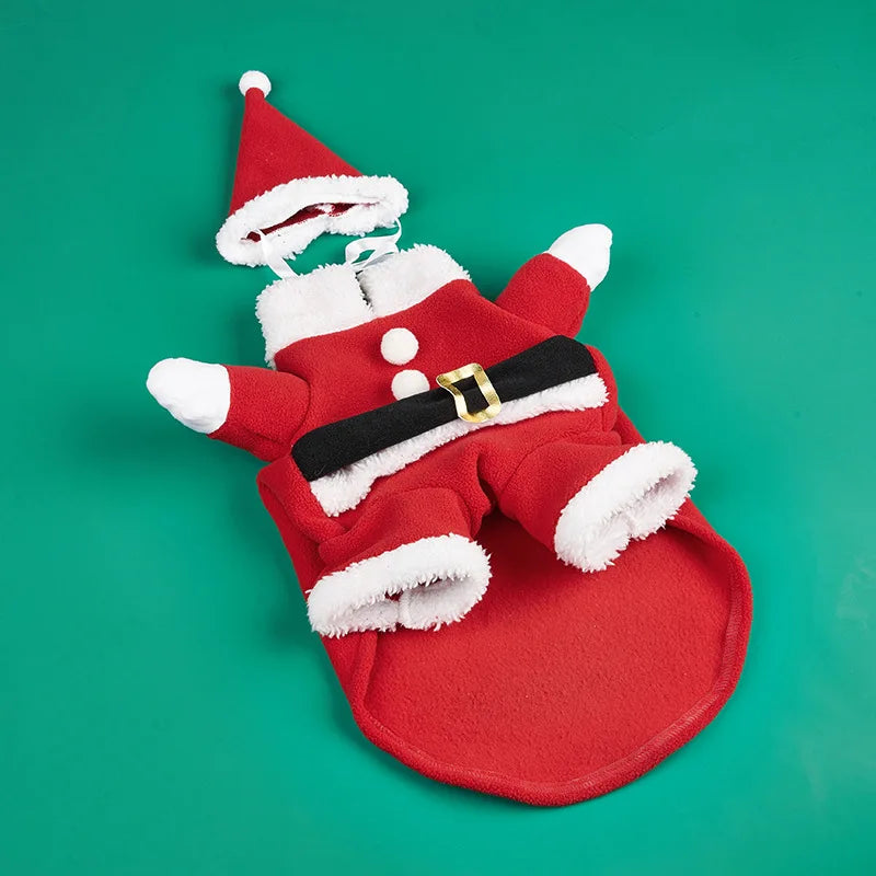 Wholesale Cute Pet Dog  Santa Clause Christmas Costume