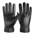 Men Women Winter Sheepskin Leather Gloves Warm Cashmere Lined Touchscreen Texting Gloves for Driving
