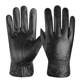 Men Women Winter Sheepskin Leather Gloves Warm Cashmere Lined Touchscreen Texting Gloves for Driving