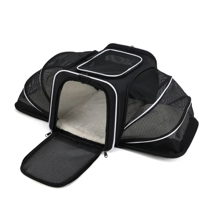 Expandable Soft-Sided Pet Bag Airline Approved Cat Dog Carrier Pet Travel Carrier Bag Pet Carriers