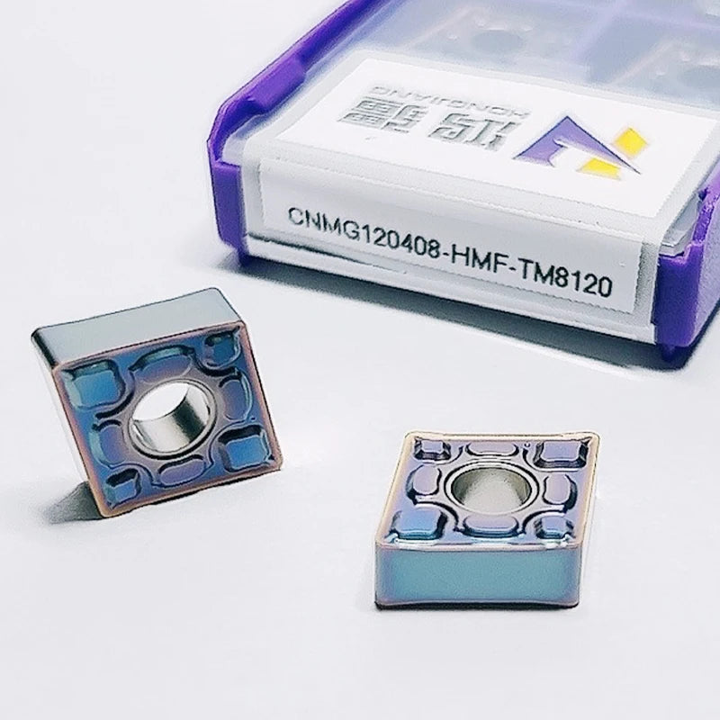 CNMG 120408 Tungsten Carbide High Wear Resistance Indexable CNC Turning Milling Inserts PVD/CVD Coated 92HRA CNC Milling Machine