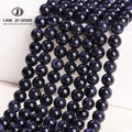Natural Zircon DIY Bracelet Accessories Faceted Gold Beads Blue Loose Beads 8mm Round Iridescence for Jewelry Making