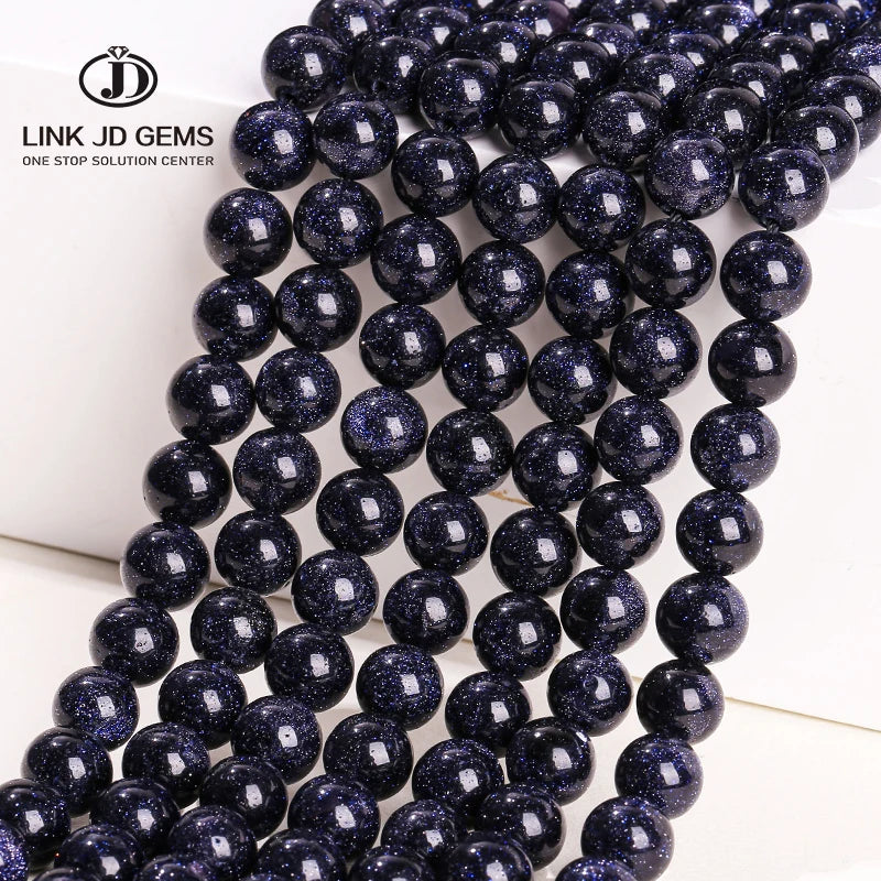 Natural Zircon DIY Bracelet Accessories Faceted Gold Beads Blue Loose Beads 8mm Round Iridescence for Jewelry Making