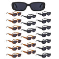 Rectangle Sunglasses 2024 Custom Fashion Designer Vintage Square Lentes De Sol Para Mujer Narrow Square Frame