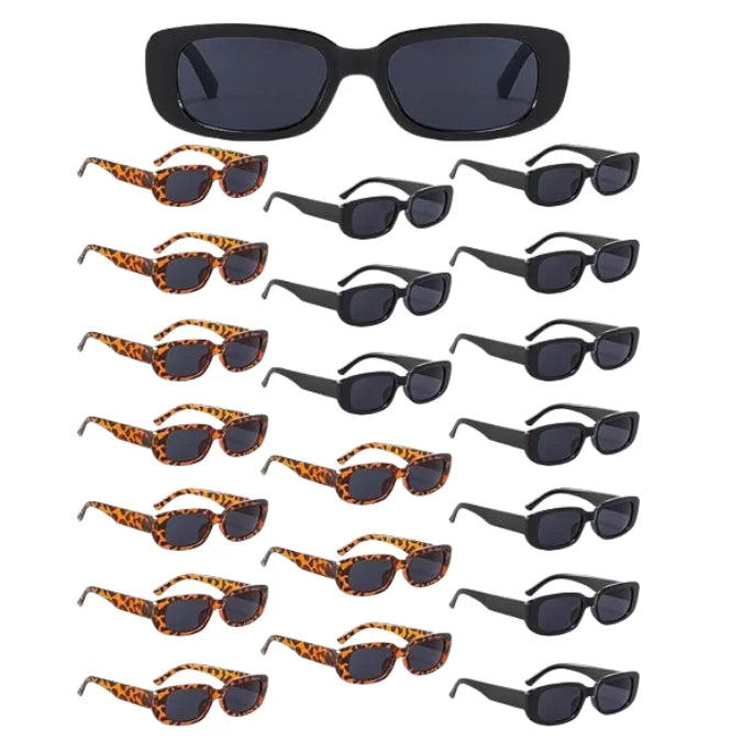 Rectangle Sunglasses 2024 Custom Fashion Designer Vintage Square Lentes De Sol Para Mujer Narrow Square Frame