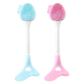 2 in 1 Silicone Face Brush Silica Gel Facial Brush Eye Makeup Assist Facial Cleanser Blackhead Removing Pore Cleaner Exfoliating