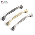 Custom Kitchen Cabinet Hardware Zinc Material Bedroom Furniture Pulls Handle Light Electroplating Anti Layer Knob Packing Multi
