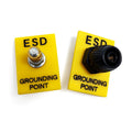 ALLESD Yellow Grounding Plug Socket Anti-static Grounding Equipment Component ESD Earth Facility 1x10mmStud