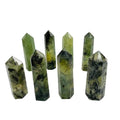 Decorative Natural Prehnite Tower Crystal Point Wholesale for Healing