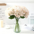 FRA024 Real Touch Latex Artificial Hydrangea Flower Arrangement Faux White Wedding Artificial Silk Hydrangeas Flowers