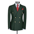 Real Photo Mens Suits 2 Pieces MTM Double Breasted Wedding Groom Prom Tuxedos Blazer Set Formal Business for Male Jacket+Pant