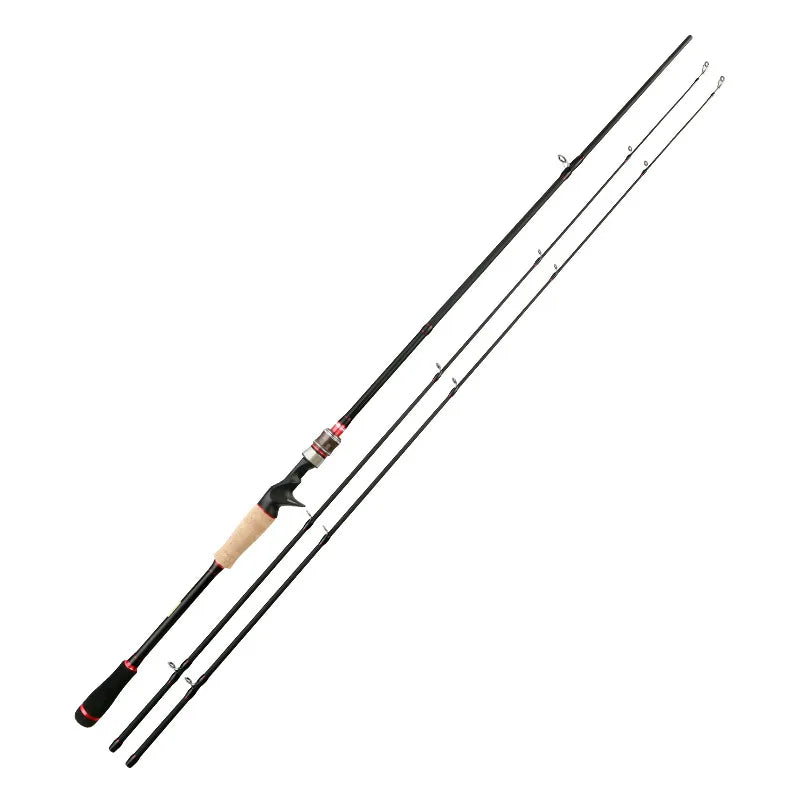 1.8m Carbon Lure Rod T Style Handle Double Rod Tip ML Fishing Rod Fishing Tackle Supplies