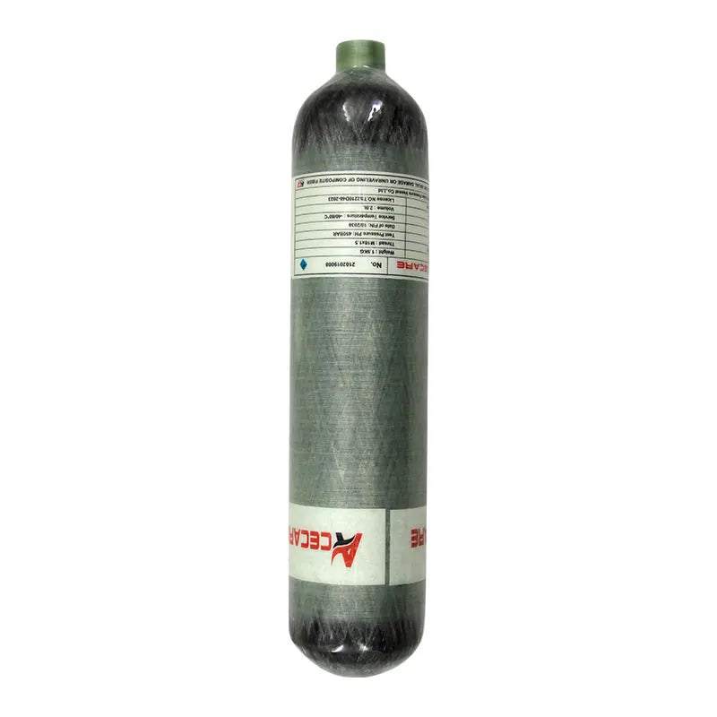 Free Shipping 2L High Pressure Carbon Fiber Scuba Diving Air Tank CE 4500psi Certified Rebreather