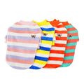 Wholesale Pet Clothes Winter Warm Comfortable Dog Clothes Dog Fleece Hoodies Striped
