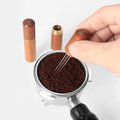 Wood Stainless Steel Coffee Espresso Distribution Dispersing Needle Distributor Stirrer Tool Barista Stir Loose Powder Disperser