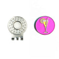 Lemon Golf Accessories Metal Cup Ball Marker Hat Clip and Divot Tool Blank Iron Ball Marker