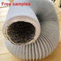 Industrial Plastic Insulated Round Duct Pipe Gas Valve PVC Aluminum Flexible Duct