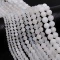 Natural White Marble Round Loose Beads Gemstone Beads Energy Stone 4/6/8/10/12mm for Bracelet Necklace Jewelry Making