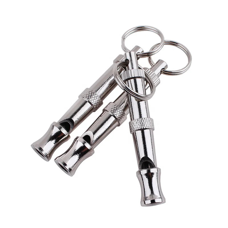 Professional High Quality Adjustable Sound Level Dog Training Whistle Stainless Steel Ultrasonic Pet Training Supplies