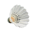 Custom Lightweight Natural Feather Shuttlecock Fiber Head High Durability Stable Flight White Color MegaBDM
