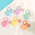 Kawaii Resin Keychain Heart Shape Designer Keychain Cute Smile Keychain Wholesale