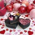 AM-GPB19 Ammy 3-in-1 Heart-Shaped Flowers Box Mother's Day Soap and Preserved Roses Packaging Paperboard Fruit Flower Box