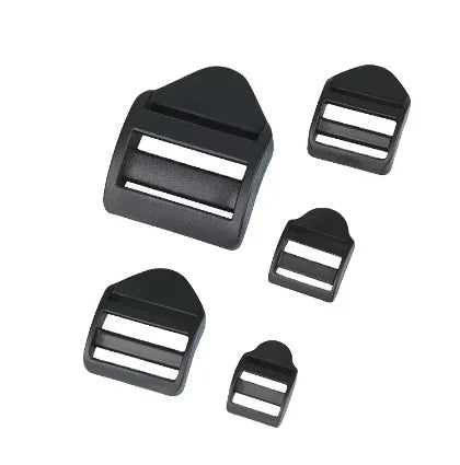2cm-5cm Black POM Plastic Fastener for Backpack Webbing Adjustable Buckle