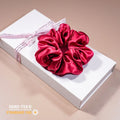 New Women Girls Accessories Solid Color Elastic Bands Scrunchie 6cm Red Bud Hair Scrunchies Organic Silk Scrunchies