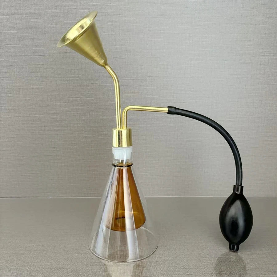 80ml Double Wall Brass Perfume Fragrance Essential Oil Coffee Smelling Bottle Brass Perfume Smell Display Device