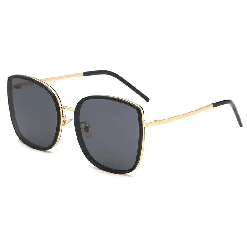 Hot Sale Women's Oversize Fashion Sunglasses UV400 Brand Designer Metal Frame