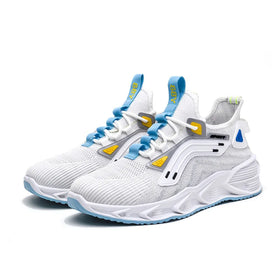 2026 New Casual Mesh Shoes Summer Breathable Running Flying Woven Sports Shoes Men