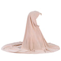 Simple Large Solid Color Scarf Light Plate Malay Cap Arabic Hat Muslim Prayer Headscarf Turban